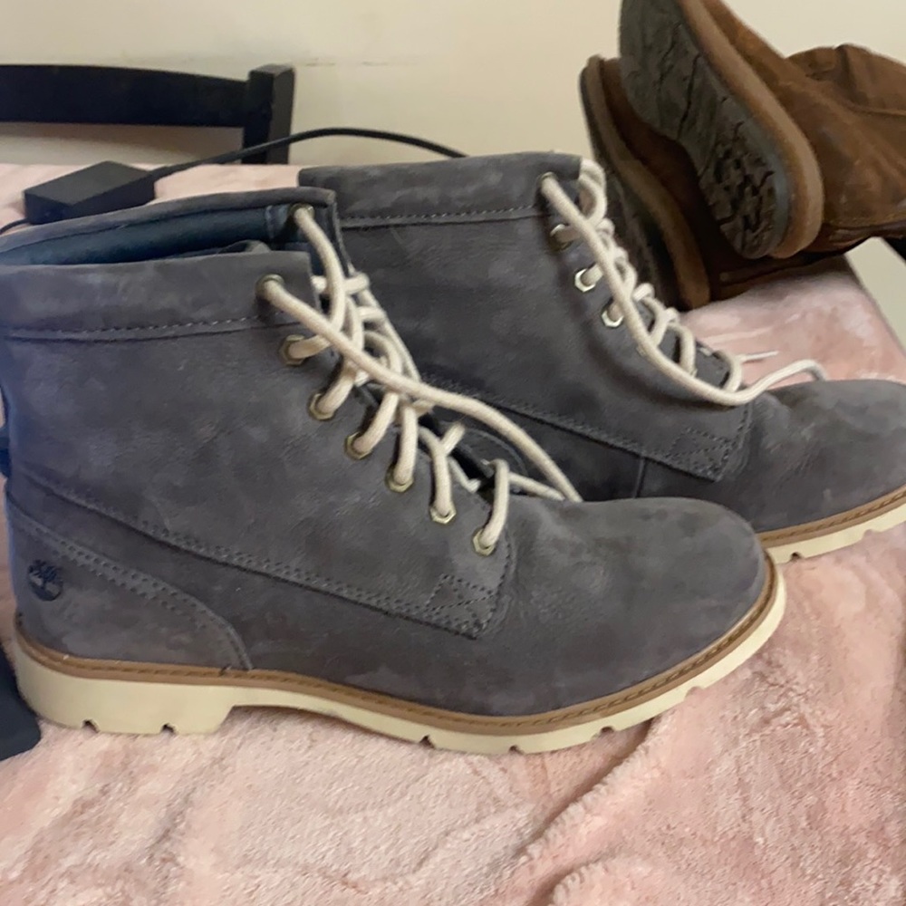 Timberland Women's Charcoal Lace-Up Boots